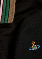 Vivienne Westwood Classic Logo Piqué Cotton Polo Shirt Black
