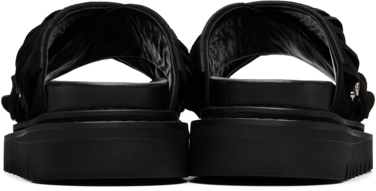 Toga Virilis Black Suede Sandals