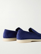 Loro Piana - Summer Walk Suede Loafers - Blue