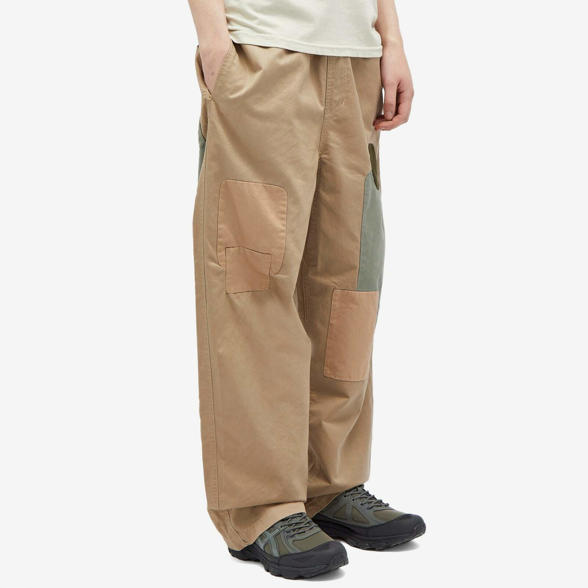 パンツ・ボトムスその他 Brain Dead Trousers Brain Dead Men's Twill Patchwork Cimber Pant in Tan Brain Dead