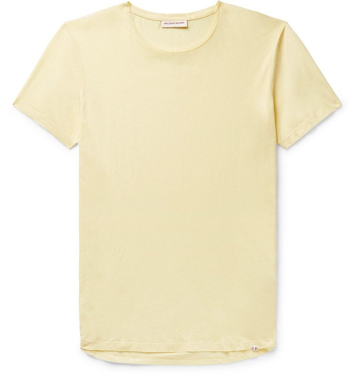 Photo: Orlebar Brown - OB-T Cotton-Jersey T-Shirt - Yellow