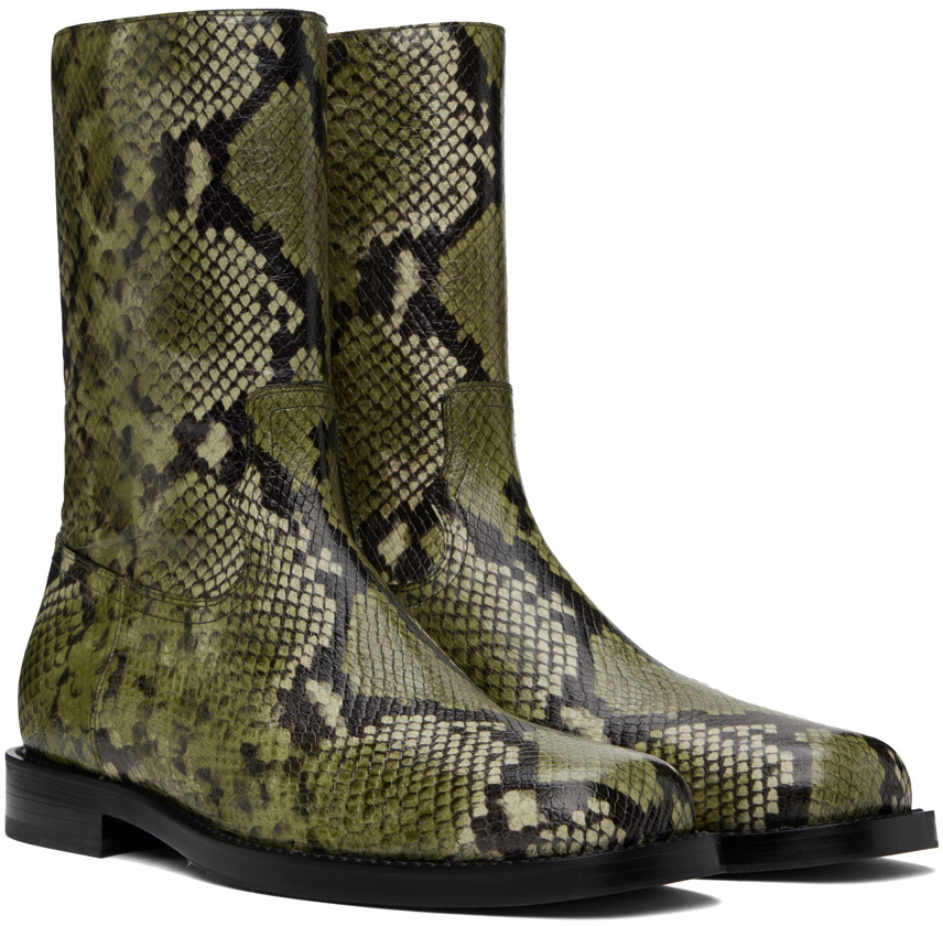 Green snake boots best sale