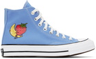 Sky High Farm Workwear Blue Sky High Farm Workwear Edition Check 70 High Top Sneakers