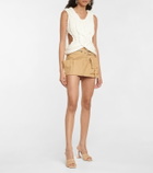 Dion Lee - Belted cotton cargo miniskirt