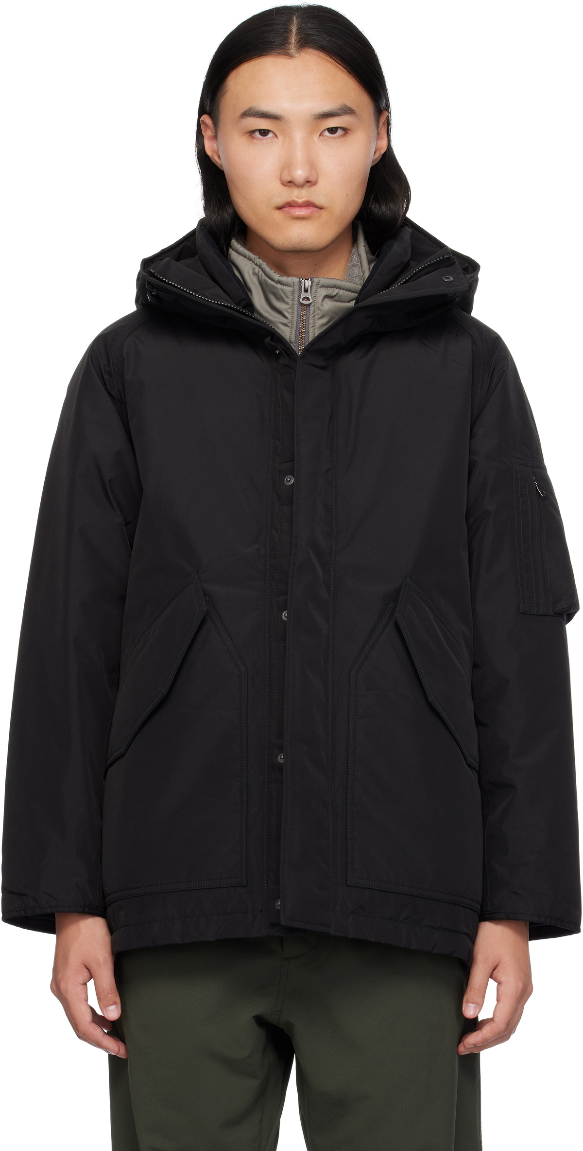 nanamica Black GORE-TEX Down Coat Nanamica