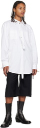 Parnell Mooney White Tie Shirt