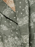 Desmond & Dempsey - Quilted Bandana-Print Cotton Robe - Green