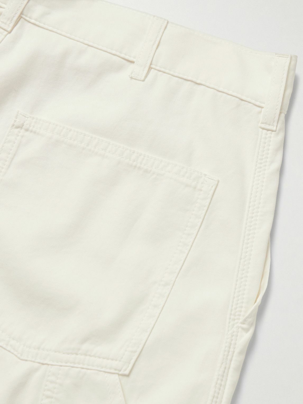 The Row - Sankuro Straight-Leg Cotton and Cashmere-Blend Gabardine Trousers - White