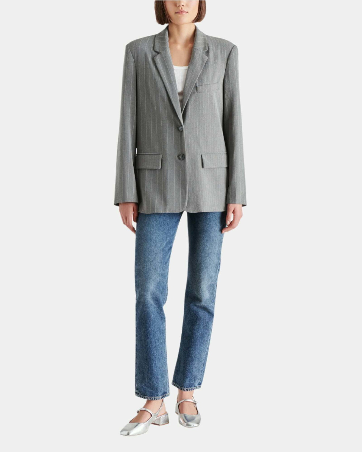 Steve Madden Noellie Blazer in Grey