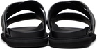 Moschino Black Sporty Sandals
