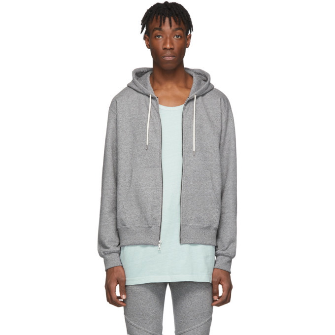 Photo: John Elliott Grey Athens Full Zip Hoodie