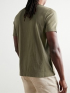 Boglioli - Garment-Dyed Cotton-Jersey T-Shirt - Green