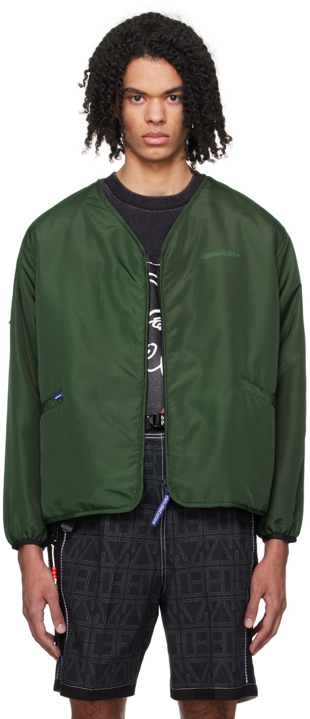 Photo: DEVÁ STATES Green Patch Jacket
