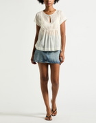 Alessia Santi Womens Top Ivory