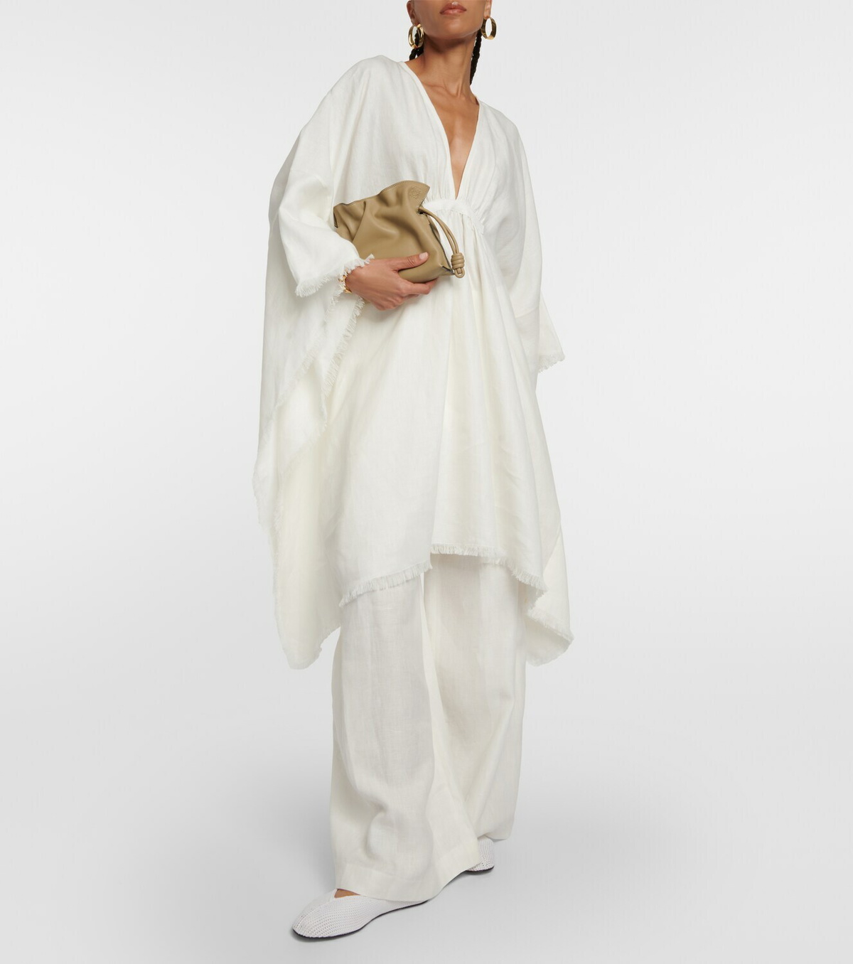 Loro Piana High-waisted wide-leg linen pants Loro Piana Loro Piana High-waisted wide-leg linen pants Loro Piana