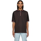 Paul Smith Black and Red Tattersall Check Polo