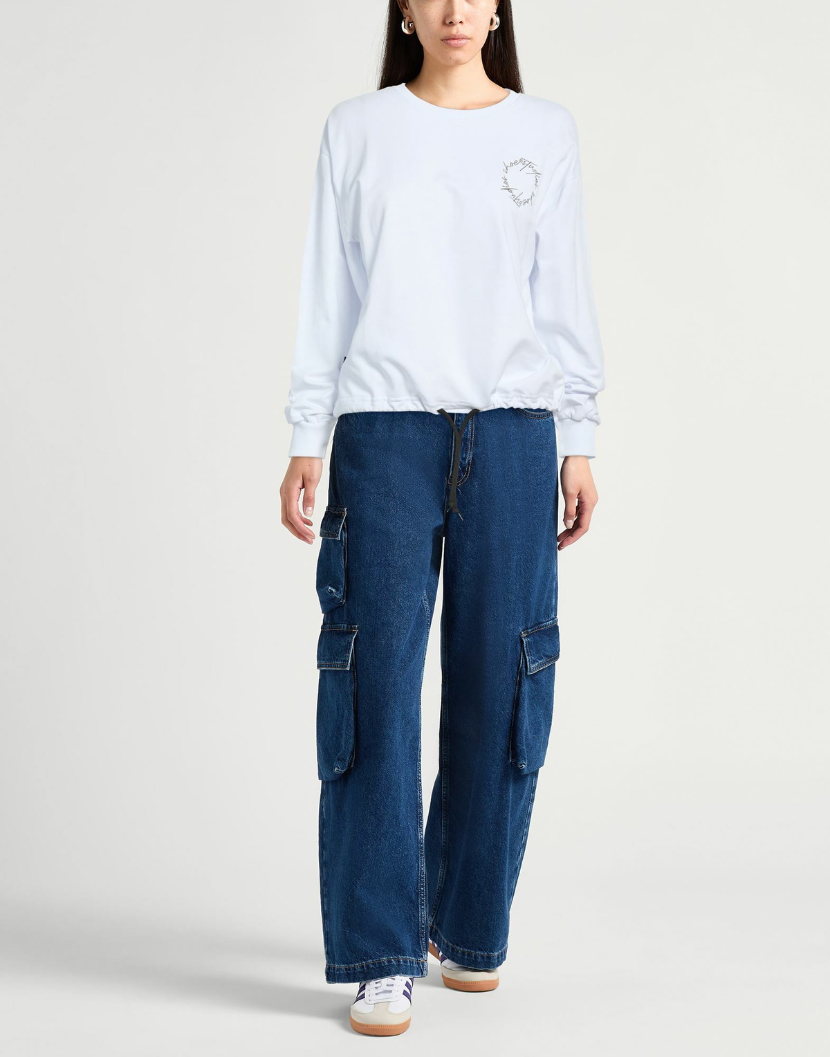 Shoe Womens Sweatshirt in White