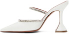 Amina Muaddi White Gilda Heels