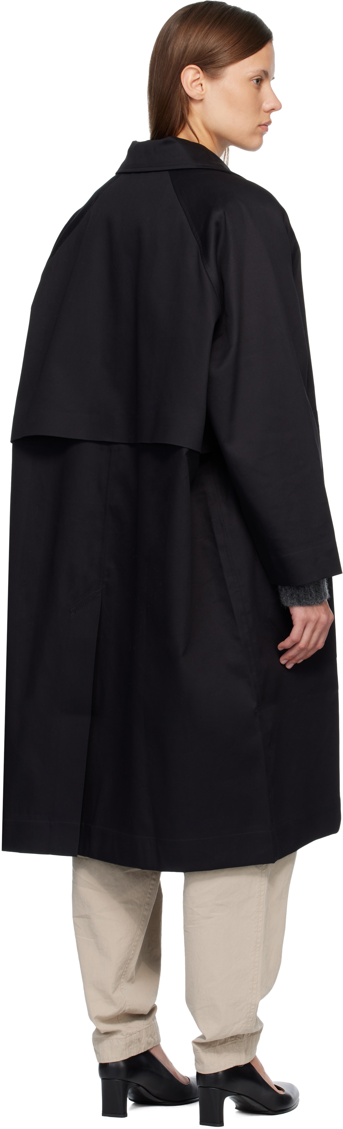 CASEY CASEY Black Carlyle Trench Coat