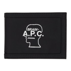 A.P.C. Black Brain Dead Edition Bifold Wallet