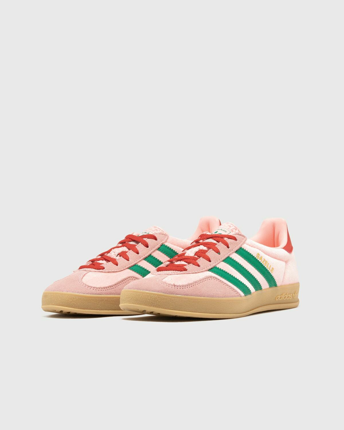 adidas gazelle silver green womens adidas Gazelle Indoor Shoes - Women's - Wonder Mauve / Red / Gum