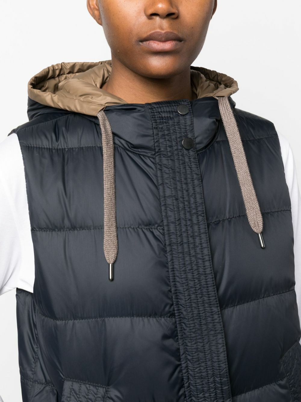 コート Brunello Cucinelli Padded Hooded Vest BRUNELLO CUCINELLI - Padded Hooded Vest Brunello Cucinelli