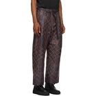 Craig Green Burgundy Embroidered Swirl Trousers