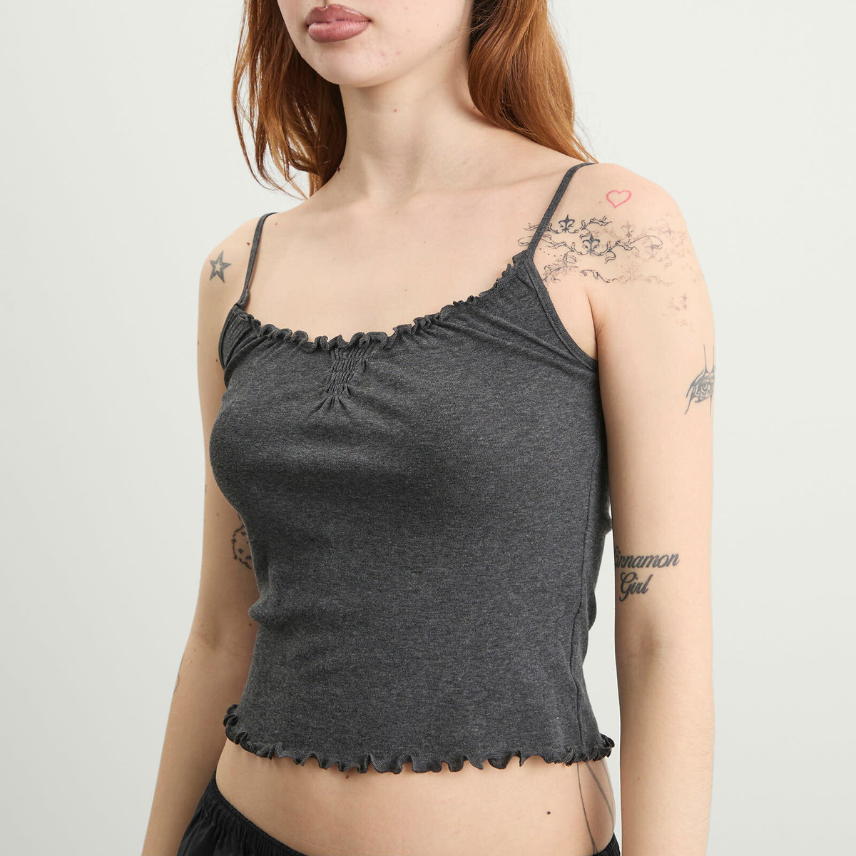 Deiji Studios Women's Flounce Tank in Grey