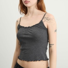 Deiji Studios Women's Flounce Tank in Grey