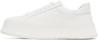 Jil Sander White Low-Top Platform Sneakers