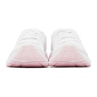 Asics White and Pink GT-2000 9 Sneakers