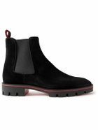 Christian Louboutin - Alpinosol Suede Chelsea Boots - Black