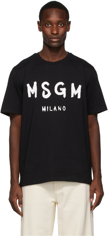 Photo: MSGM Black Logo T-Shirt