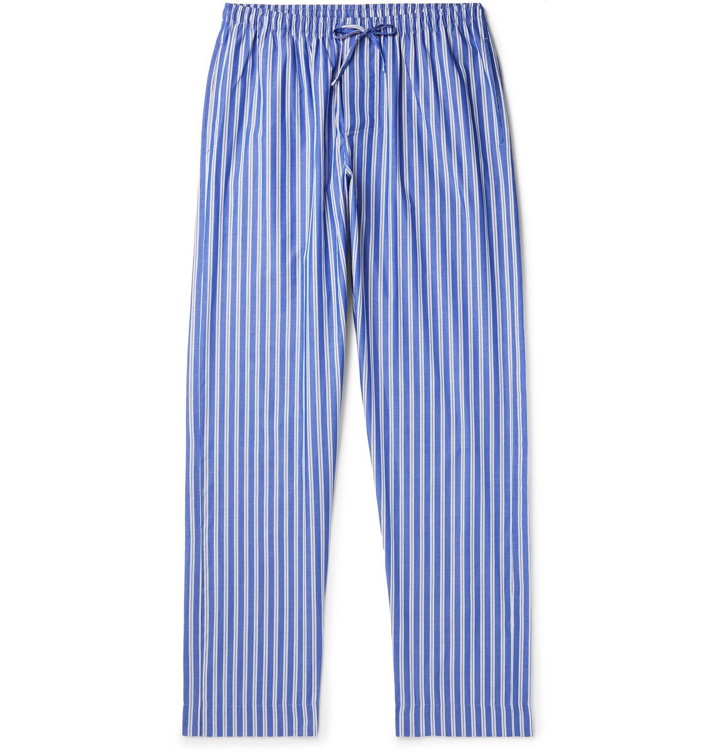 Photo: Zimmerli - Striped Cotton Pyjama Trousers - Blue