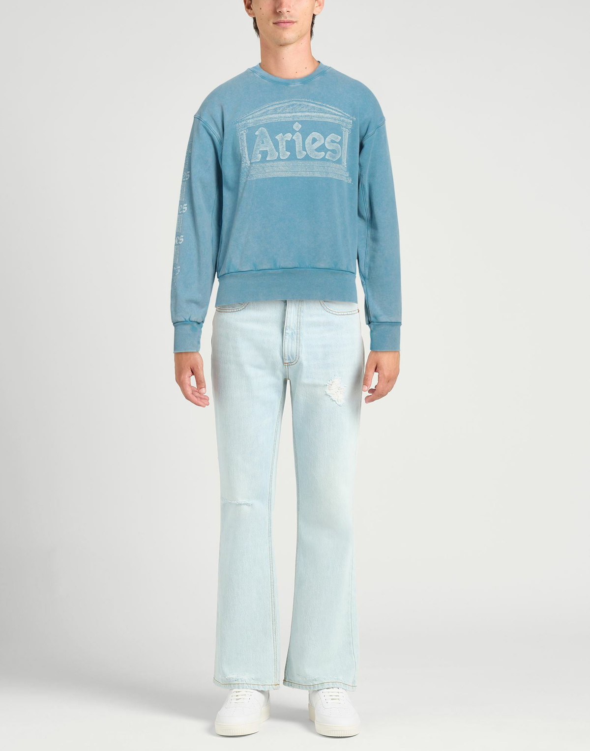 Aries Mens Sweatshirt Azure