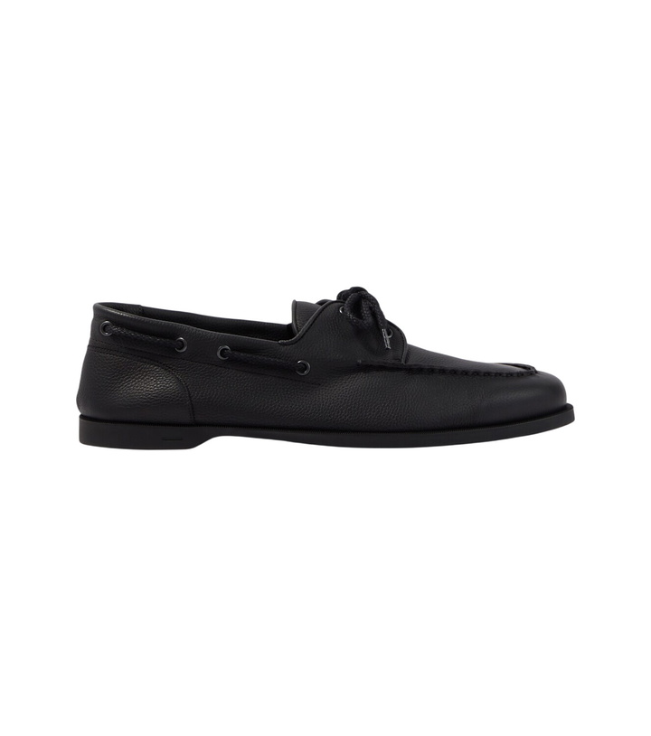 Photo: John Lobb Foil leather boat shoes