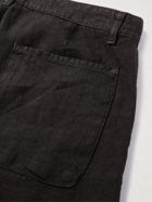 MASSIMO ALBA - Wally Linen Shorts - Black