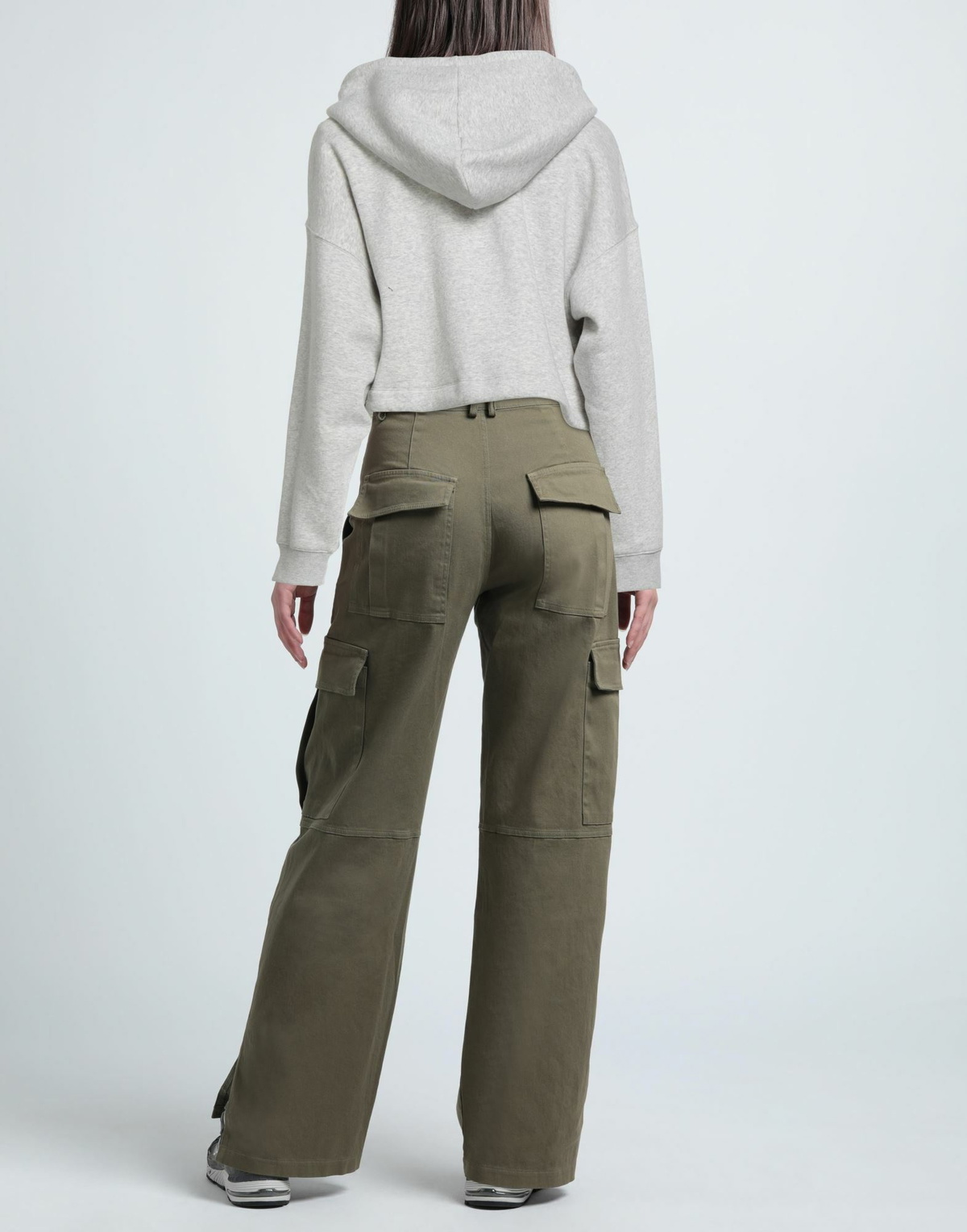 Good American Womens Sweatshirt in Grey