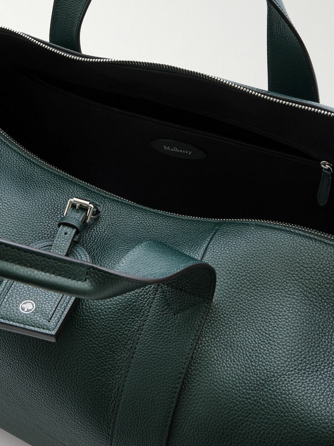 Mulberry - Heritage Medium Clipper Full-Grain Leather Holdall