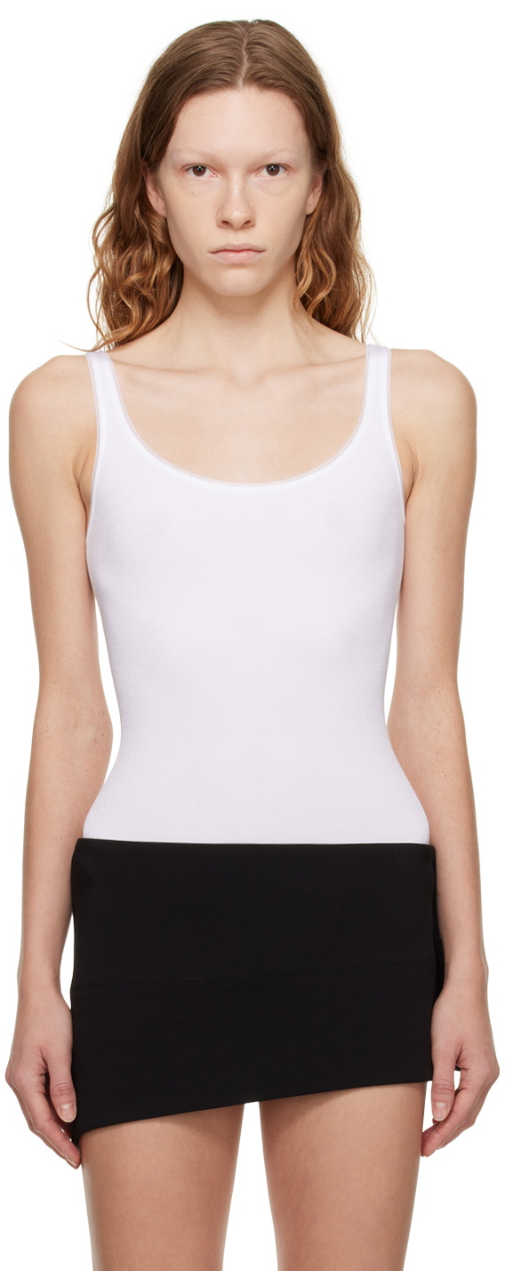 String Body Wolford White Jamaika String Bodysuit Wolford