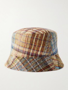 Missoni - Checked Wool-Blend Jacquard Bucket Hat - Blue