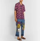 Loewe - Paula's Ibiza Camp-Collar Floral-Print Cotton-Gauze Shirt - Black