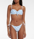 Heidi Klein Grand Cayman ruched bandeau bikini top