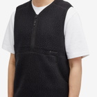 Snow Peak Men's Thermal Boa Fleece Vest in Black