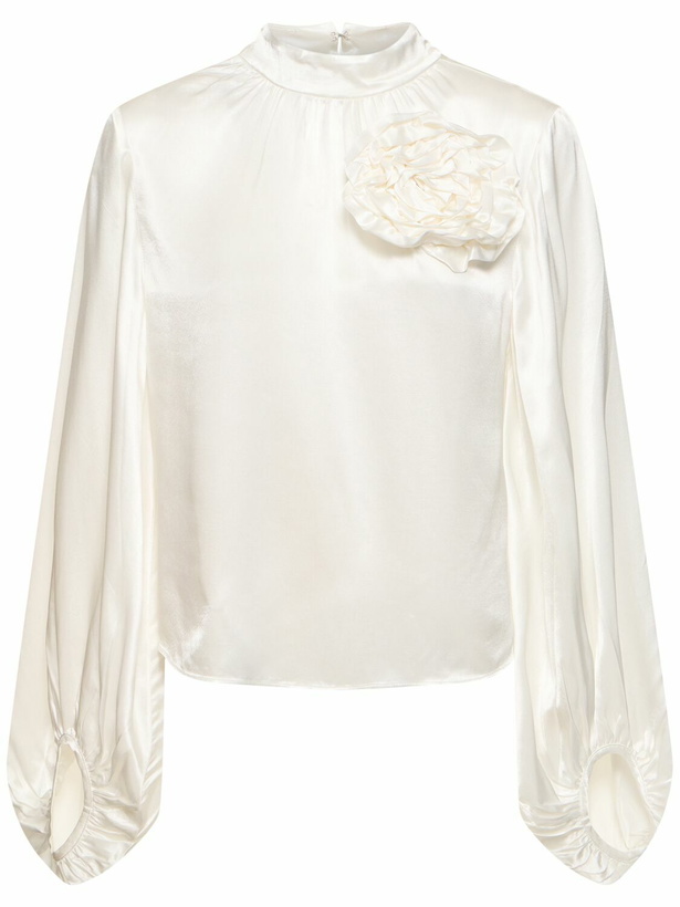 Photo: DESIGNERS REMIX Lilian Viscose Blend Shirt with Rose