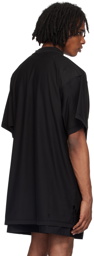 Balenciaga Black 'Antwerpen' Inside-Out T-Shirt