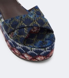 Missoni Julia lamé platform sandals