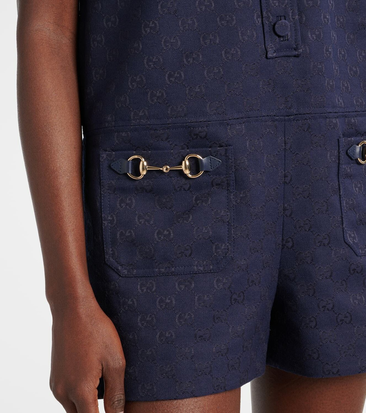 Gucci Horsebit GG Canvas romper