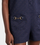 Gucci Horsebit GG Canvas romper