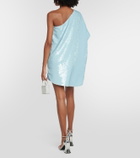 The Frankie Shop Gloria sequined one-shoulder minidress